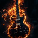 an aggressive instrumental showcasing anger through intense, powerful guitar work.