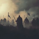 dark, intense orchestral composition with driving, ominous undertones.