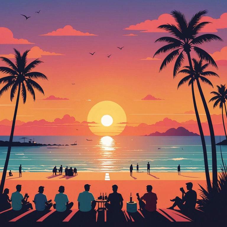 This track captures the essence of a beach party at sunset, infusing vibrant reggaeton rhythms with tropical elements and the energetic pulse of latin percussion. Perfect for summer nights, this sound transports listeners straight to the heart of a lively beach festival, filled with dance and the spirit of festivity.