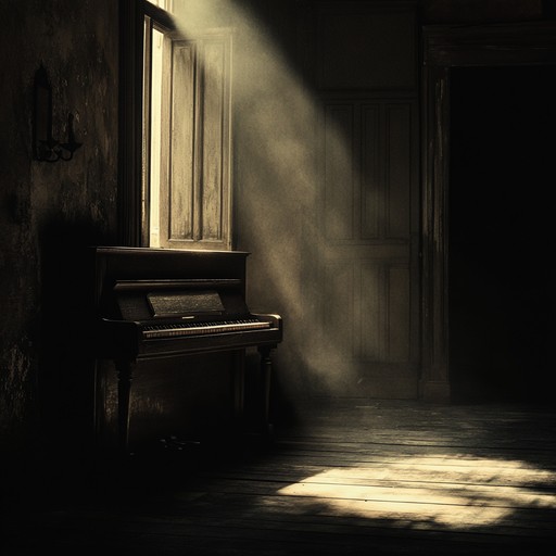 A haunting instrumental piece featuring delicate piano melodies intertwined with atmospheric textures, evoking a deep sense of nostalgia and mystery. Perfectly suited for those melancholic, introspective moments, it gently guides listeners through a labyrinth of emotions, from wistful yearning to quiet reflection