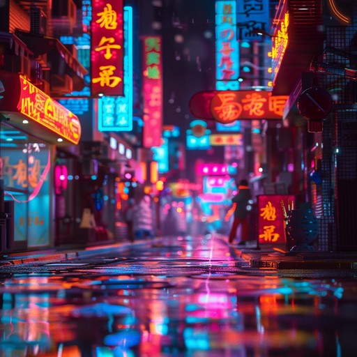 A pulsating mix of electronic funk beats with a captivating groove, evoking the vibrant energy of a neon lit city night. This composition blends funky basslines, catchy synth melodies, and rhythmic elements reminiscent of late night urban adventures.