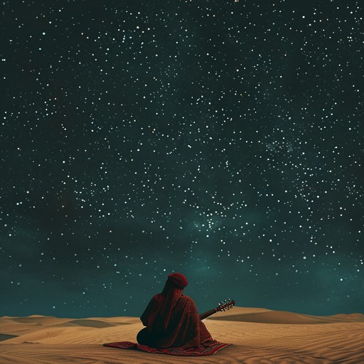 Transport yourself to a mystical desert landscape with this enchanting composition. Reminiscent of ancient middle eastern traditions, the song utilizes complex rhythms and mesmerizing melodies to evoke imagery of golden dunes and starlit skies. Perfect for meditative and introspective moments, the track’s delicate layers gradually build to a hypnotic climax, capturing the listener’s imagination.