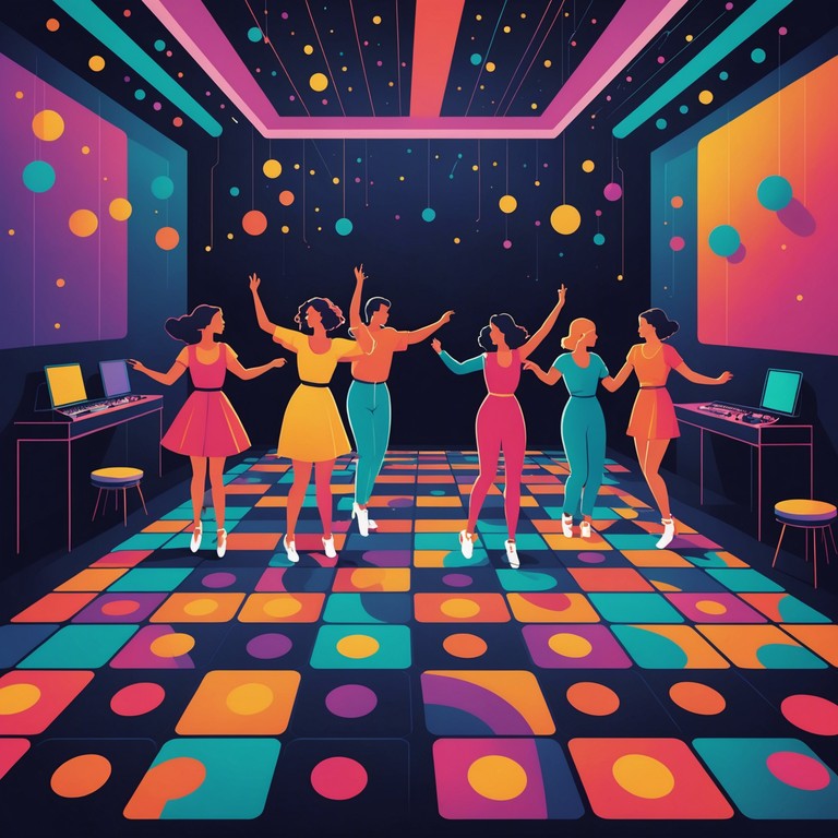 Imagine a song that brings back the nostalgia of 70s discotheques combined with modern funky elements, creating an environment where everyone is encouraged to dance without reserve. This track is all about letting go and enjoying the moment with each beat.