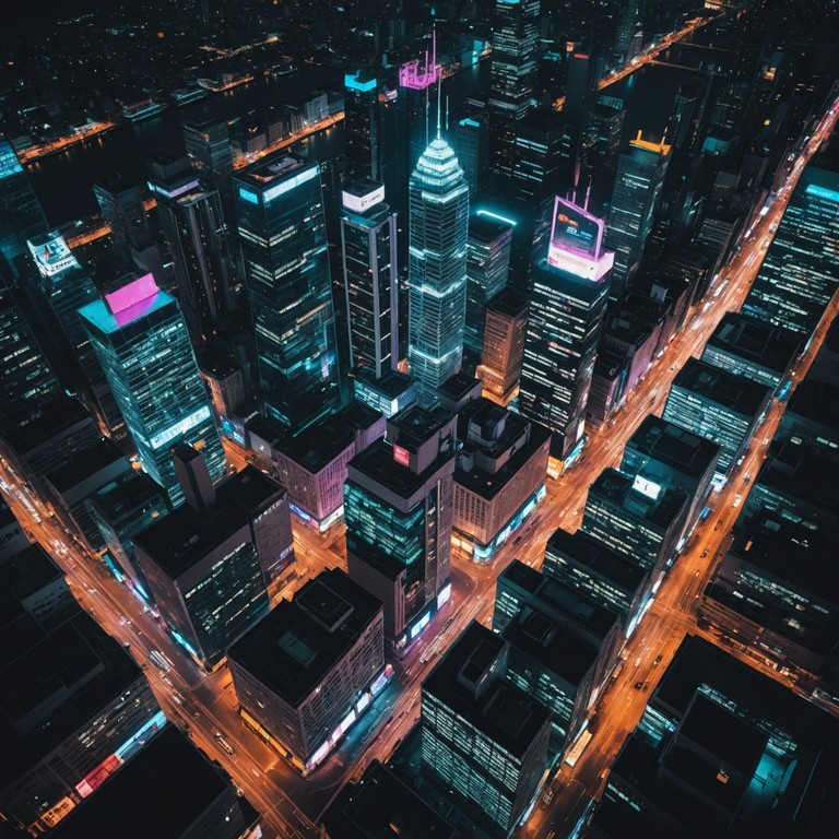 A thrilling electro blend that encapsulates the spirit of a city night filled with neon lights and echoing the fast paced life. The evolving synth melodies invite listeners on a sonic journey across sky high buildings and speeding city lights, infusing the feeling of an endless pursuit of excitement in an urban landscape.