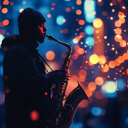 Infusing smooth jazz with house beats, this track evokes the energizing aura of a cityscape at night. The soulful saxophone weaves through driving electronic rhythms, crafting a dramatic yet optimistic night time piece.