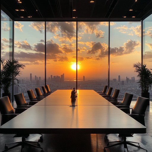 An inspiring instrumental featuring calming piano, harmonious synths, and subtle beats. It sets a reflective mood ideal for corporate environments looking towards future success, ensuring a relaxing yet motivating ambiance for decision making and planning.