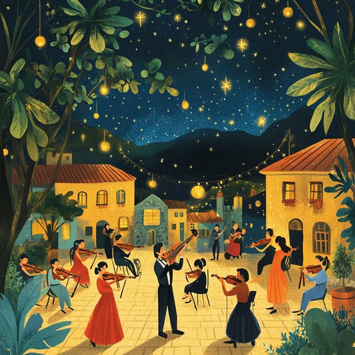 An instrumental klezmer piece that evokes the excitement of an energetic nighttime celebration in a small eastern european village, featuring rapid melodies and dynamic rhythms.