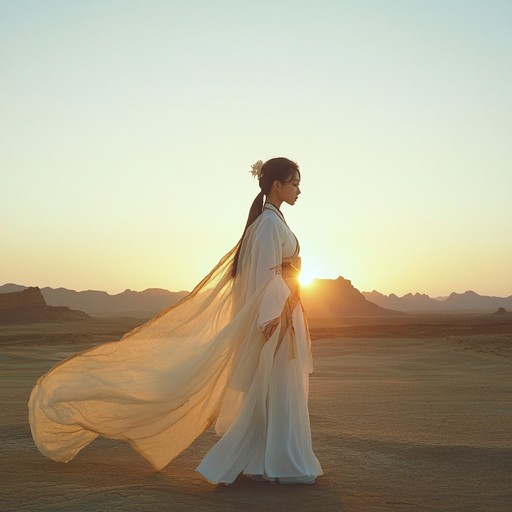 Immerse yourself in a vibrant blend of traditional middle eastern instruments and contemporary k pop vibes. Featuring enchanting melodies and hypnotic rhythms, this composition transports listeners to a mystical desert landscape, combining the brightness of k pop with the warmth and complexity of exotic sounds. An intriguing juxtaposition of cultural richness and modern pop atmosphere.