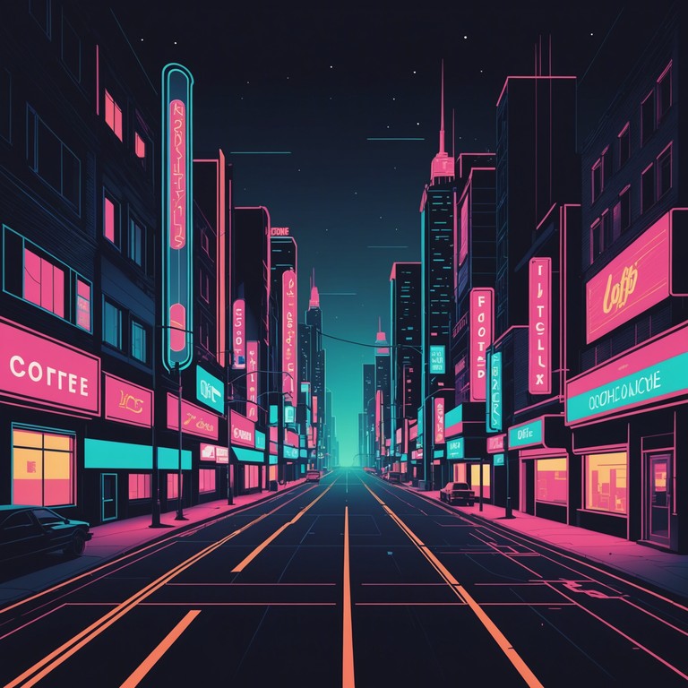 Imagine a journey through an urban landscape at night, every turn illuminated by neon lights and echoed by the sounds of a mysterious, futuristic city. The music blends synthetic waves with intimate, surreal whispers of the night, encapsulating the essence of a dreamy, digital world.