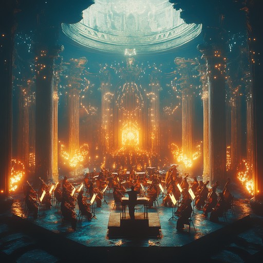 An orchestral piece that takes the listener through a hero's mystical journey, starting with a mysterious and enigmatic introduction that gradually builds towards a powerful and climactic conclusion. The music evokes images of ancient lands, hidden secrets, and epic battles, making it perfect for adventurous and grand narratives.