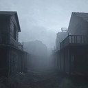 haunting, eerie melodies echoing through desolate landscapes, chilling atmosphere