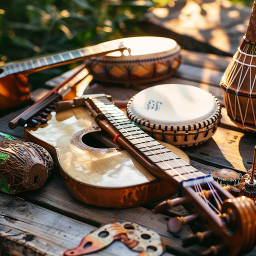 Feel the energies of global unity with this uplifting world ethnic anthem. A lively combination of traditional drums and indigenous melodies ignites a sense of triumph and celebration. Guitars, flutes, and percussions from various cultures blend seamlessly, creating a dynamic and vibrant soundscape that fills listeners with relentless optimism and joy.