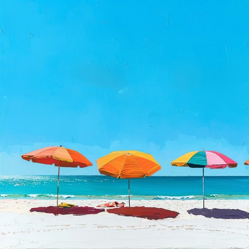 This composition captures the essence of a sunny beach day with light, bouncy rhythms and a playful melody. The bossa nova influence brings in that laid back, tropical feel, ideal for uplifting moods and invoking the warmth of a summer day.