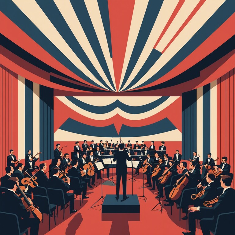 A deep musical exploration into the core of national identity, this alternative version delves deeper into the shadows and lights of patriotic feeling, supported by a strong orchestral backdrop.