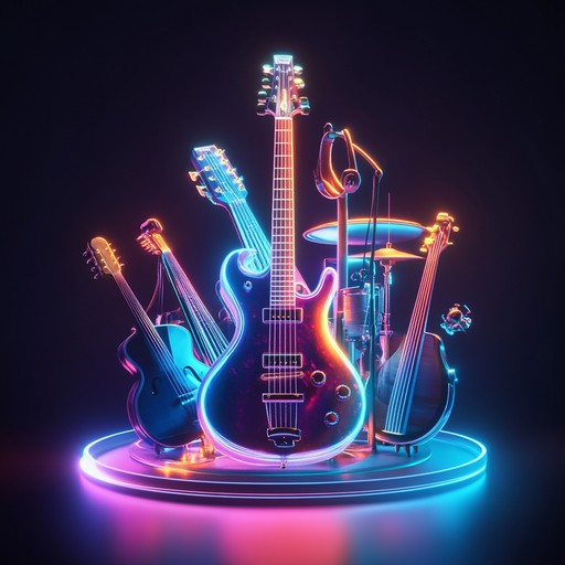 This song fuses punchy rock grooves with grand symphonic melodies. Electric guitars drive the rhythm while strings, brass, and woodwinds create a lush, dynamic backdrop, culminating in an epic and groovy auditory journey.