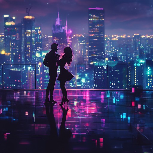 A warm and rhythmic dancepop track designed to evoke late night romantic moments under neon lights, with soothing melodies and intimate beats perfect for a romantic atmosphere.