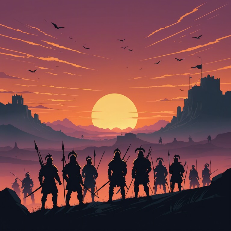 In this composition, the music narrates a tale of timeless adventures and epic battles, using complex orchestral arrangements and powerful dynamic shifts to evoke feelings of grandeur and heroism. The piece aims to transport the listener to a world of ancient myths and legendary heroes through its expansive musical storytelling.