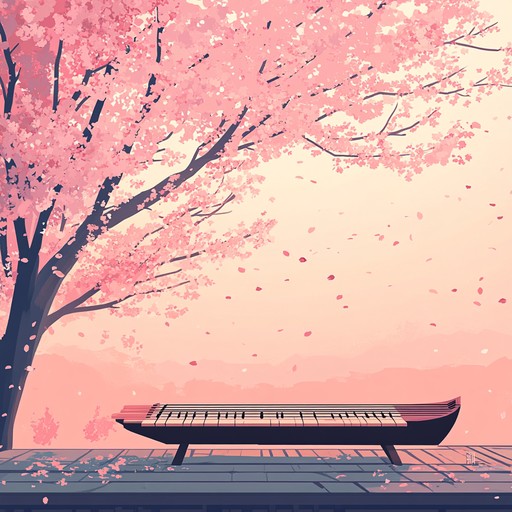 Experience the tranquility of cherry blossoms with this soothing instrumental j pop composition. The delicate sounds of the koto weave together to create an atmosphere of peace and relaxation.