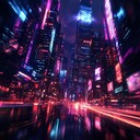 an adrenaline fueled journey through a digital dystopian cityscape.