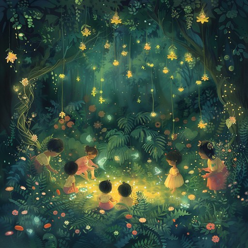 This instrumental track features soft harp melodies intertwined with delicate woodwinds and light percussion, creating a calming and whimsical atmosphere. Perfect for bedtime or quiet playtime, it will transport young listeners to a fairy tale world filled with gentle magic and wonder.