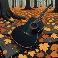 guitar chords ripple through silent trees