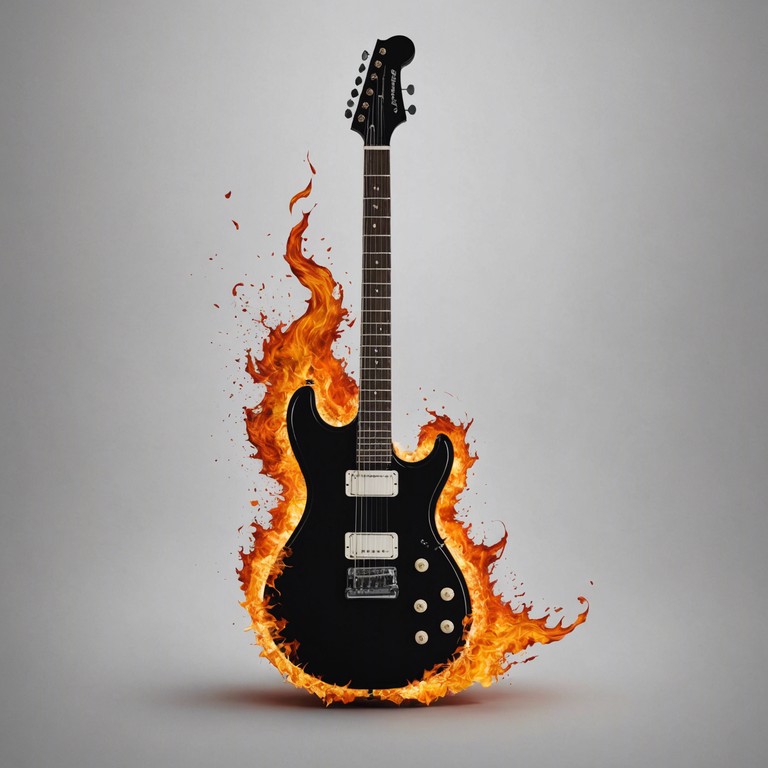 A symphony of guitar and beats, creating a fiery atmosphere that burns with the spirit of freedom and defiance. Perfect for moments of personal revolution or intense focus.