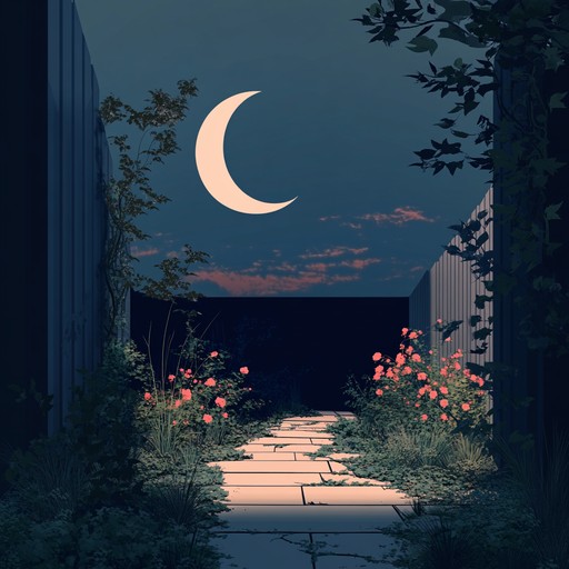 A chilling instrumental piece set in an eerie, moonlit garden, combining smooth melodies with sinister undertones. The music gradually builds tension while maintaining an easy listening vibe. Perfect for a mellow yet creepy atmosphere on a quiet night.