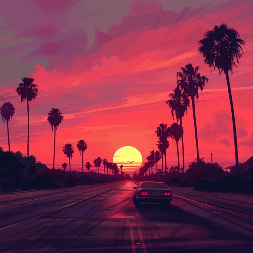 An instrumental track that revives the golden era of the 1950s, combining smooth saxophone melodies with a gentle rhythm section, evoking images of a peaceful drive at sunset with a retro vibe