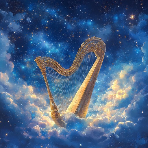 An instrumental piece that weaves airy harp melodies with lively rhythms, evoking a sense of drifting through ethereal realms and exploring dreamlike landscapes. The music captures the essence of a whimsical capriccio, combining delicate harmonies with a free flowing structure that transports listeners to an enchanting world beyond reality.