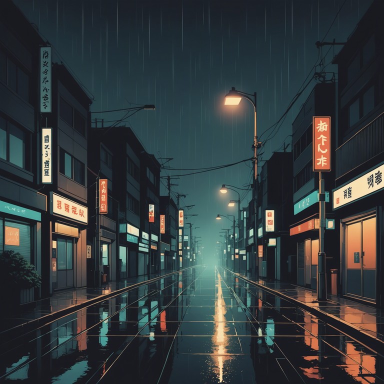 The track evokes a moody, midnight wander through tokyo's luminescent streets, infused with sensual and subtle rhythms that mimic the heartbeats and whispers between lovers passing by. Saxophone tones blend with atmospheric synths to create a yearning and intimate musical experience.