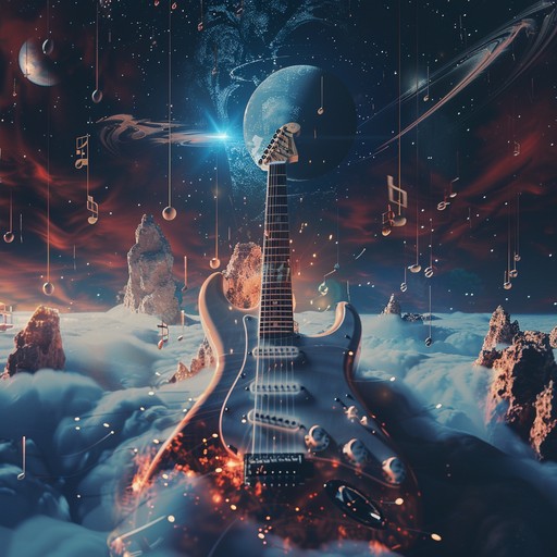 Embark on a celestial journey as symphonic strings combine seamlessly with electrifying rock guitar, crafting a vast and emotional soundscape echoing the grandeur and mystery of the cosmos.