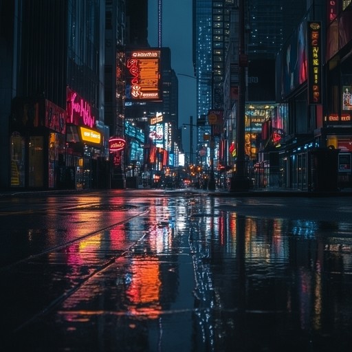 An instrumental lofi song that fuses dynamic rhythms with urban soundscapes, portraying the nocturnal vibrancy of the city, stirring feelings of melancholy and empowerment.