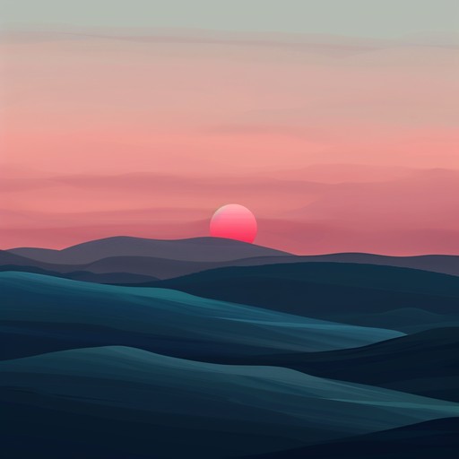 Envision a tranquil scene atop a snow-covered hill in siberia as the sun sets, casting golden hues over the vast landscape. This piece should evoke feelings of serene isolation and the raw beauty of nature. Glide through melodious tunes that reflect a peaceful yet cold ambiance with slight mystical undertones.