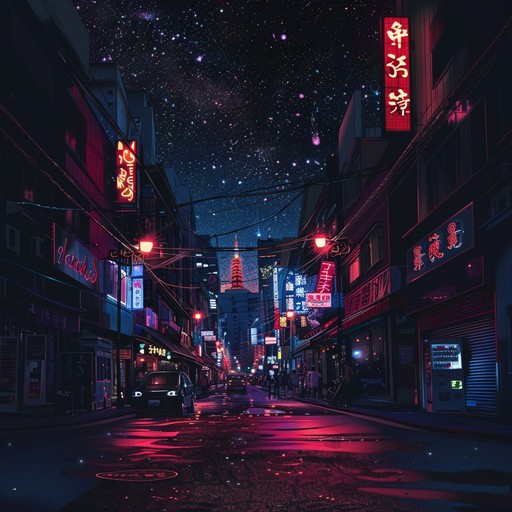 Imagine a track that transports the listener into a vibrant, buzzing city at night, where shimmering neon lights reflect in rain soaked streets and every corner promises a new slice of retro future funk. This single engagement soundscape mixes traditional funk elements with futuristic synths, providing a bridge between past and future urban vibes.