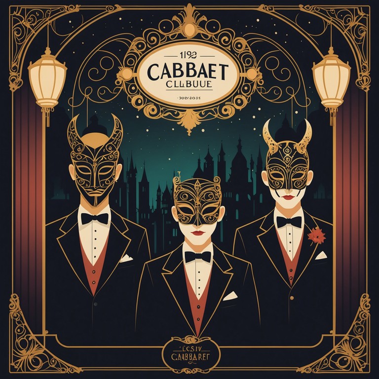 Set in a hidden, vintage cabaret club, this track features vibrant bursts of eccentric rhythms and dark theatrical melodies, encapsulating the mysterious allure of a masquerade ball in the roaring twenties. The music swirls with a sense of intrigue and secretive whispers, crescendoing into a wildly funky celebration of the night.