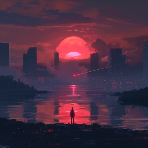 Imagine a cityscape at dawn, the first light glinting off towering skyscrapers with the hum of early morning cyber activity. This track combines ethereal ambience with pulsating rhythms to evoke a world where technology and humanity seamlessly intertwine.
