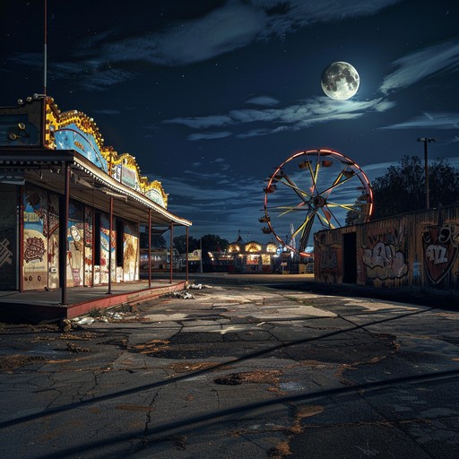 Imagine walking through a deserted carnival at night, the eerie echo of distant laughter and the creak of rusty rides barely audible over the unsettling, rhythmic polka music. The accordion driven melody evokes a sense of nostalgia tinged with unease, as though the ghosts of past revelers are summoning you to dance along.