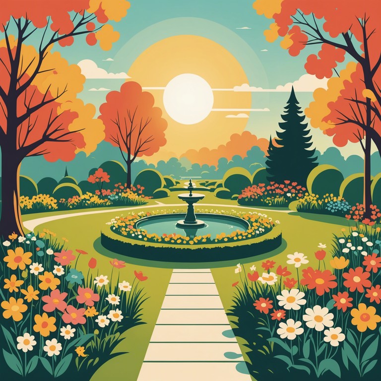 An exuberant orchestral piece that celebrates the expanse of spring with energetic melodies and a sweeping arrangement. It conveys a powerful sense of growth and hopeful outlook through the passionate play of strings and winds.