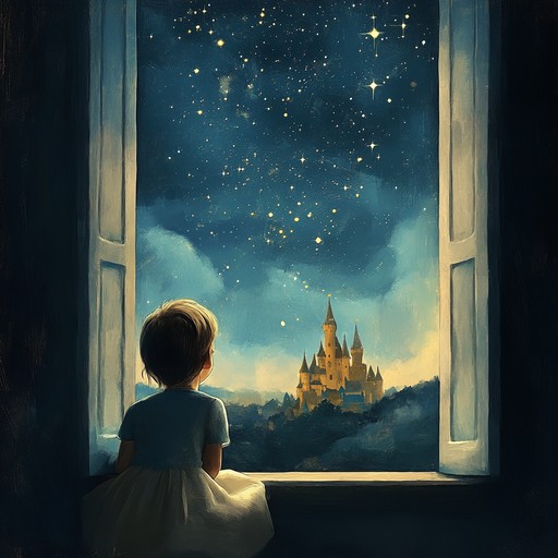 A soothing instrumental lullaby capturing tender yearning for mystical places beyond reach. The melody flows like a gentle stream under a starlit sky, wrapping listeners in wistful wonder.