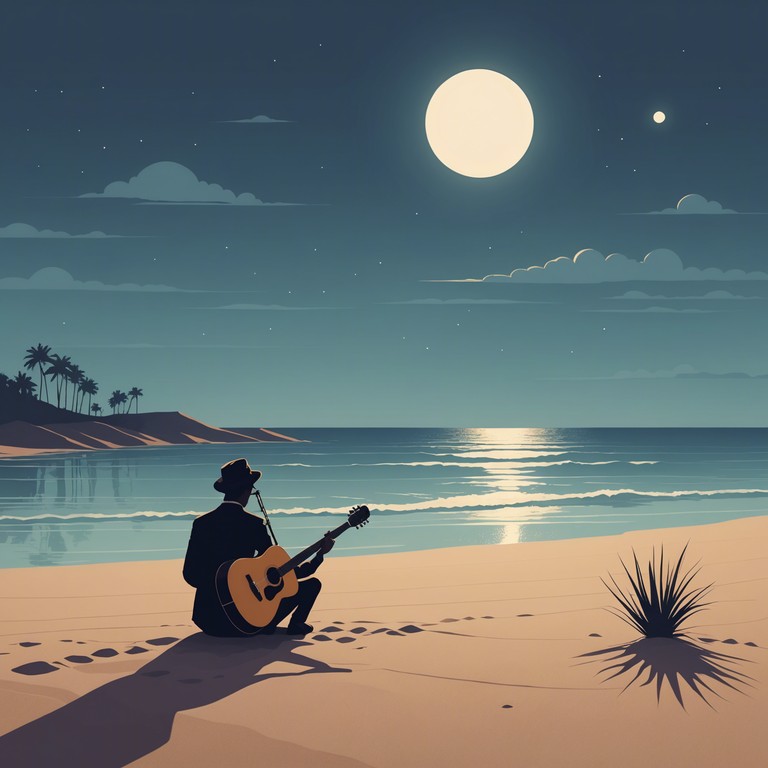 Imagine sitting on a quiet beach; the air is soft and the only sound is the gentle strumming of a ukulele evoking the tranquil atmosphere of a tropical night. This track captures the essence of peace and introspection found in these solitary moments.