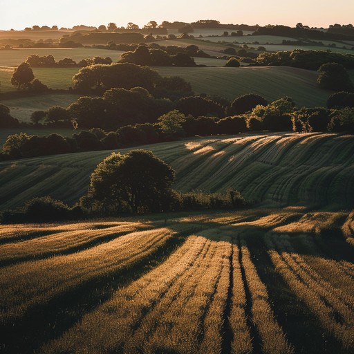 A soothing instrumental piece that captures the essence of a quiet, rural evening as the sun sets. With gentle guitar strumming and calming harmonica, it evokes images of vast open fields, swaying grass, and a sense of peace and relaxation. Perfect for unwinding after a long day.