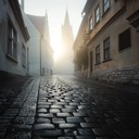 melodies echo through ancient cobblestone streets