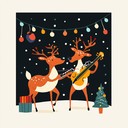 an upbeat festive tune with playful instruments, cheerful melodies