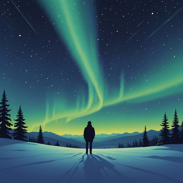 Imagine standing alone beneath the expansive nordic sky, the northern lights unfurling above. The synthesizer crescendos mirror the breathtaking natural light show, weaving a tapestry of sound that celebrates triumph over long, dark winters. Each note is a footprint in the snow, each chord a breath of icy air, each melody a spark of warmth against the cold.