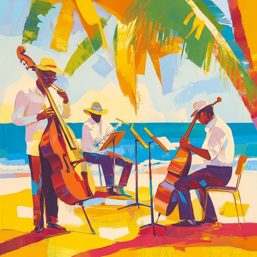 A vivid mix of latin and jazz elements that comes alive with the energetic saxophone. This track paints a picture of sunny caribbean shores, inviting listeners to immerse themselves in its vibrant, warm, and joyful atmosphere.