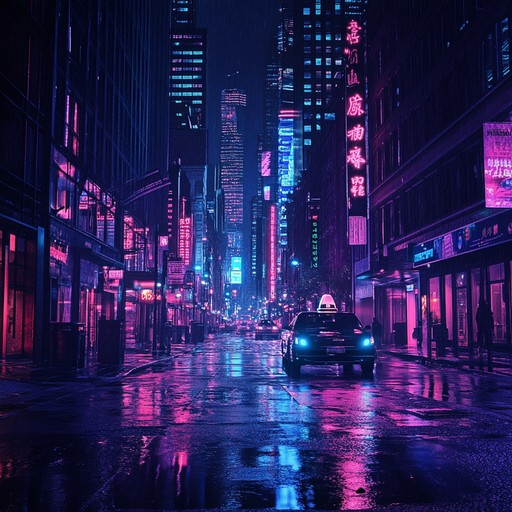 Bright city lights flash through a dark urban setting as the pulsing synthesizer beats carry you in a fast paced urban chase. The blend of disco allure with intense urgency keeps you on the edge, making every beat feel like a leap forward in the exhilarating pursuit.