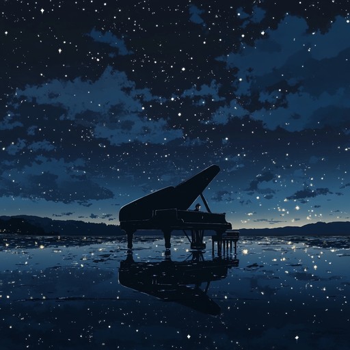 An instrumental piano piece that captures the tender emotions of a quiet moment under the stars. The gentle melodies unfold like a heartfelt confession, evoking feelings of nostalgia and inner peace. Soft harmonies and subtle dynamics bring to life the serenity and profound beauty of a silent night, reminiscent of tender scenes in anime where unspoken feelings are conveyed through music.