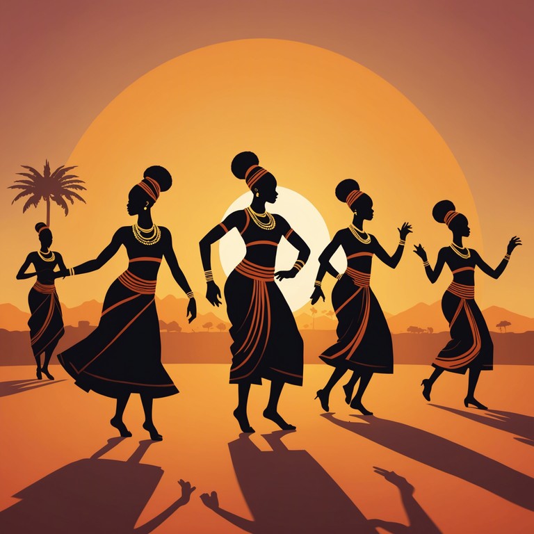 An afrobeat composition bringing to life the thrumming heart of the african plains through exuberant rhythms and cultural melodies, highlighting the deep connection between music and daily life in african communities.