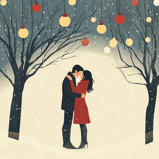 An enchanting instrumental piece that captures the warmth and affection of lovers embracing during the festive holiday season. The melody intertwines passionate emotions with the serene beauty of winter, evoking images of snowy landscapes illuminated by the glow of holiday lights.