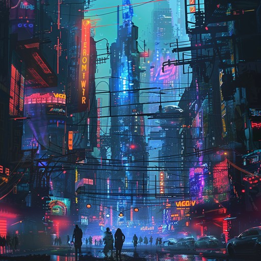 A high energy track inspired by neon lit streets, cyber resistance, and high tech rebellion. Synths weave through driving basslines, with dynamic percussion reminiscent of urban grit and relentless determination. Perfect for evoking the spirit of a cyberpunk revolution.